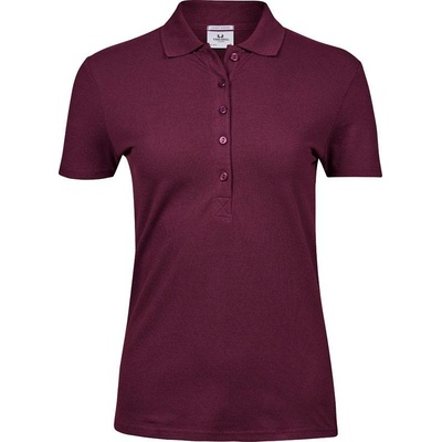 Tee Jays 145 Dámske luxusné elastické polo červená wine