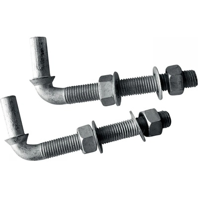 PILECKÝ Pánt pre bránu DARCROMET regulovateľný M16 x 140 mm pozinkovaný 2 ks
