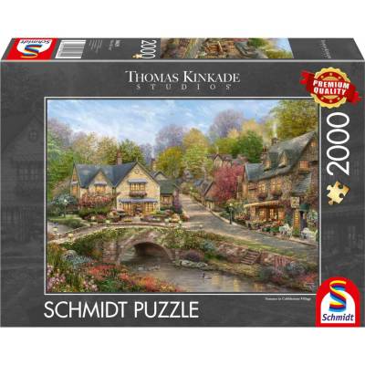 Schmidt Thomas Kinkade Leto v Cobblestone Village 2000 dielov