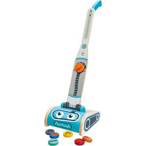 Hape Детска играчка Hape - Прахосмукачка робот, 7 части (H3056)