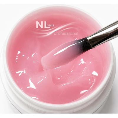 NL nails professional Uv Led gel shape Builder rosa milk 50ml