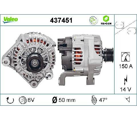 Alternátor VALEO 437451