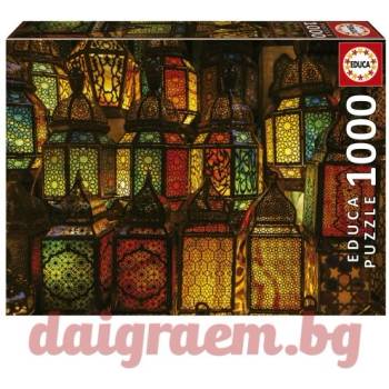 Image 1 of Educa Пъзел educa 19668 - 1000 части - Колаж с фенери (edu19668)