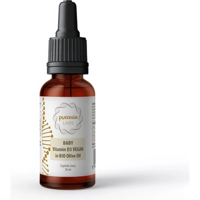 Puravia LABS Vitamín D3 pre deti v olivovom oleji 30 ml