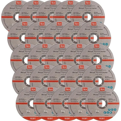 Dema Řezný kotouč na kov 115 x 1,0 x 22,2 mm 18381D 25 ks