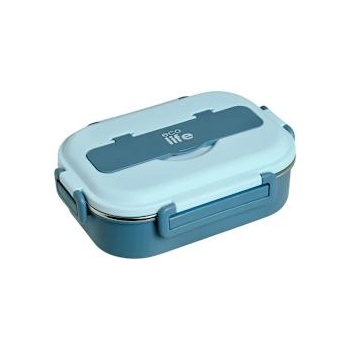 Ecolife Кутия за храна 1л 3 части Blue