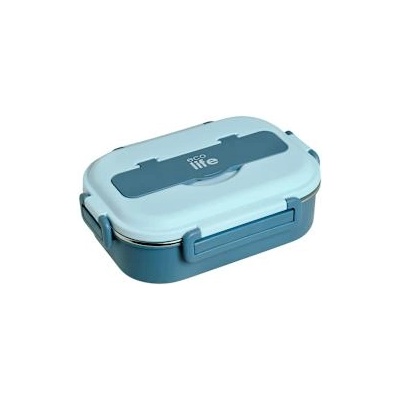 Ecolife Кутия за храна 1л 3 части Blue
