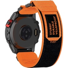 PROTEMIO 93776 STURDY Nylonový remienok pre Garmin Fenix 8 43mm oranžový