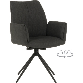 Carmen Трапезен стол como - тъмносив (3532126)