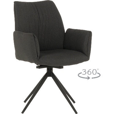 Carmen Трапезен стол como - тъмносив (3532126)