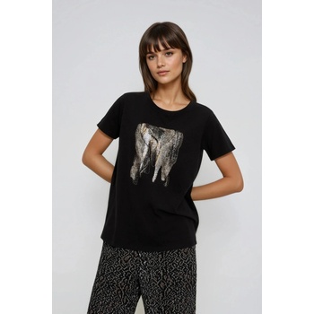 Moodo Блуза с принт черна Moodo Moodo | Cheren | ЖЕНИ | XXL
