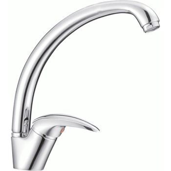 Inter Ceramic Смесител за кухня "ПИЕДМОНТ " icf 7113022 7313, месингов, хром, 22.5х20.7см (7113022 7313)