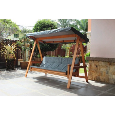 Garden Place Náhradní střecha k houpačce GARDEN PLACE Elin 235,5 x 107 x 15 cm šedá melírovaná – Zboží Dáma