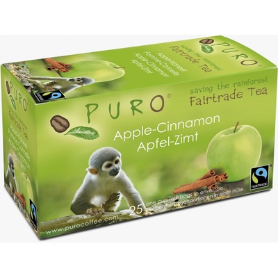 Fairtrade čaj porcovaný Puro jablko skořice 25 x 2 g