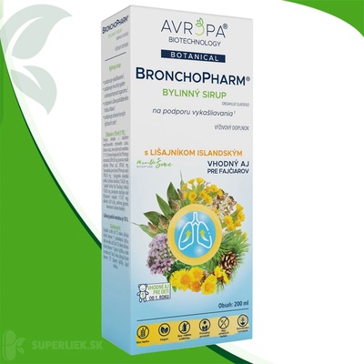 Avropa BronchoPharm bylinný sirup 200 ml