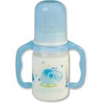 Baby-Nova Пластмасово шише с дръжки Baby Nova РР - 125 ml, синьо (46003) - ozone