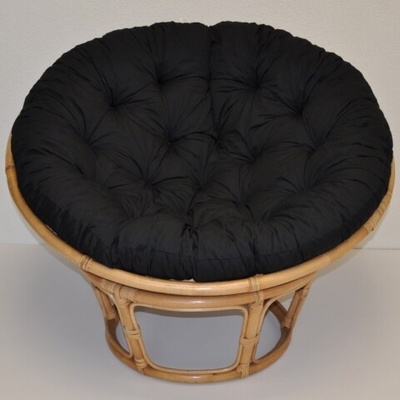 Axin trading Relaxační papasan ARTEMIS 110 cm ratan látka medová černý kepr – Zbozi.Blesk.cz