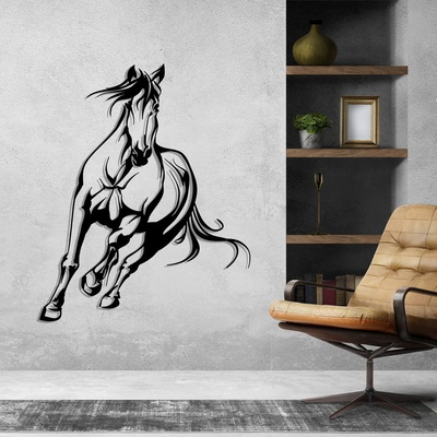 Decono Метална Декорация Величествен Кон