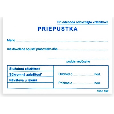 Igaz 039 Priepustka