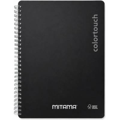 MITAMA Spirálový sešit i Note 18 5x24 čistý černá