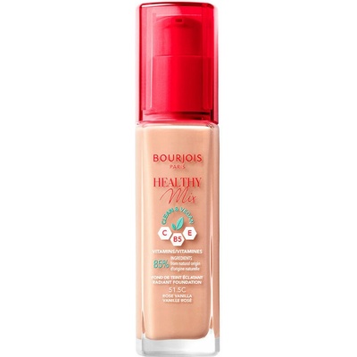 Bourjois Paris Healthy Mix Clean & Vegan Radiant Foundation hydratační a rozjasňující make-up 51,5C Rose Vanilla 30 ml