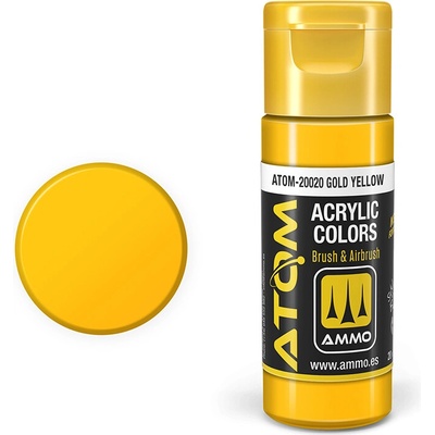 AMMO by MIG Jimenez ATOM COLOR Gold Yellow 20ml