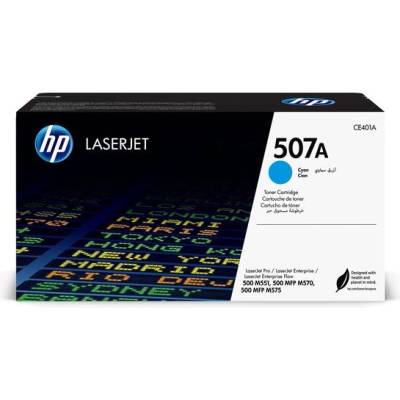 HP Тонер CE401A, 507A, 6000 страници/5%, Cyan (CE401A)