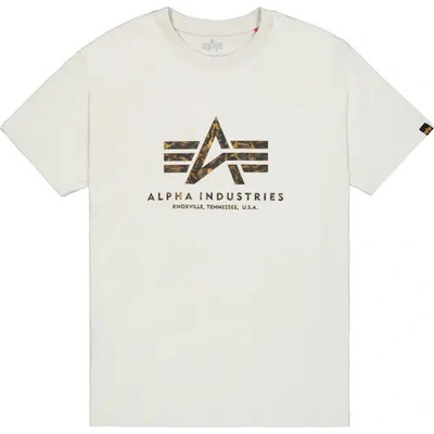 Alpha Industries Basic Big Logo Effect Print světle béžové