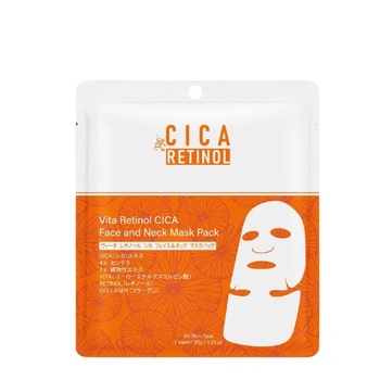 MITOMO CICA Vita Retinol - Реструктурираща и подмладяваща маска за лице и шия (CICARETINOL002)