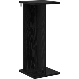vidaXL Стойка за растения Черен дъб 25 x 25, 5 x 60, 5 см (899660)