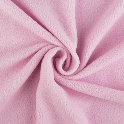 Pro Háčkování Látka polar fleece světle růžová