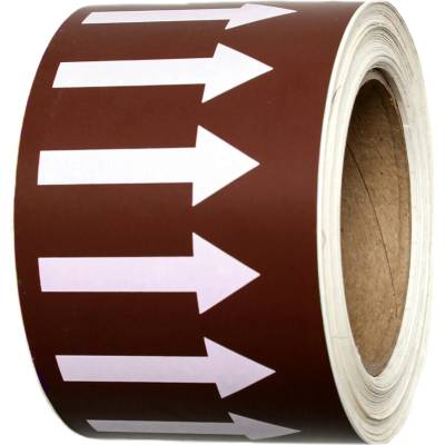 Páska se šipkami, hnědá/bílá 100 mm BZ OP006