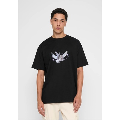 Mister Tee Тениска Vive la Liberte Oversize Tee black XXLUB-MT1977-00007 - Тъмносив, размер XS