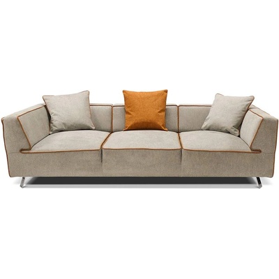 ИРИМ Диван тройка Tudor бежово с оранжево