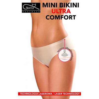 GATTA Bezšvové nohavičky Mini Bikini Comfort čierna