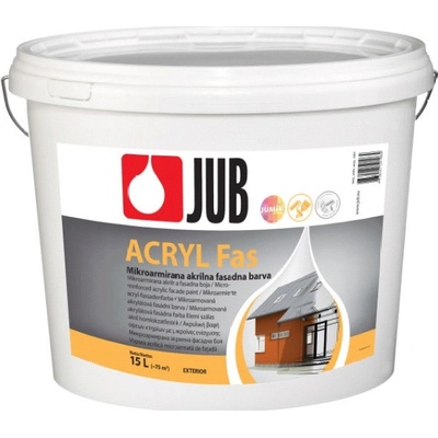 JUB ACRYL Fas - akrylátová fasádna farba - biely - 15 l
