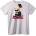 NOONEBRAND Тениска Как Мечок Сам - 7XL, White