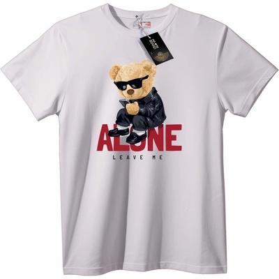 NOONEBRAND Тениска Как Мечок Сам - 7XL, White
