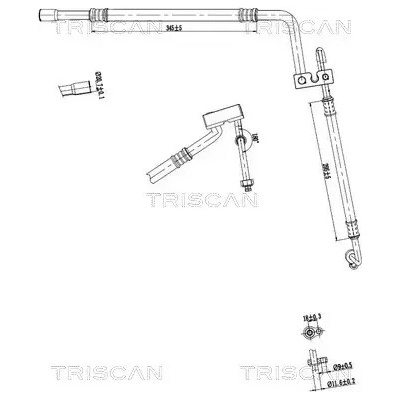 TRISCAN Vysokotlaké / nízkotlaké vedení klimatizace TRI 9010 16072
