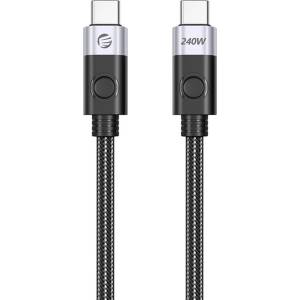 ORICO Кабел за зареждане Orico CC240 USB-C / USB-C PD 240W USB4 40Gb/s 8K - Черен / 1.5m KP41493