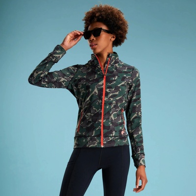Krimson Klover Ruby Zip Jacket W 2022 zelená šedá