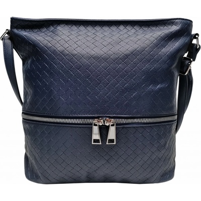 Crossbody kabelka se vzorem Tmavě modrá