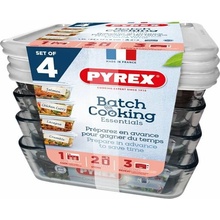 Pyrex 913S271/7644 Sada dóz 4 ks 1,5 l