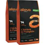 Alleva NATURAL кучешка пиле и тиква възрастен макси 2 x 12 кг