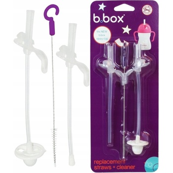b.box náhradná slamka 2ks a čistiaca kefka bila