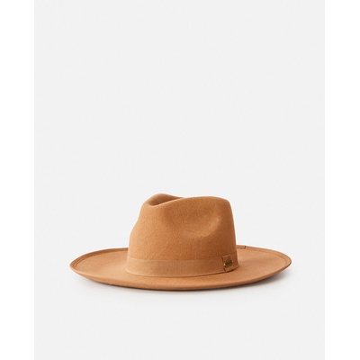 Rip Curl Hat Valley Wide Brim Wool Felt Light Brown