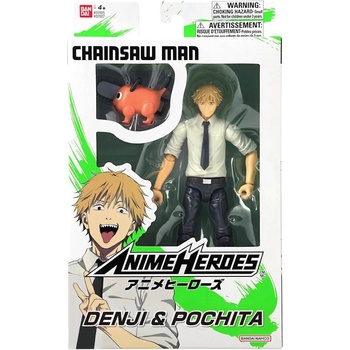 BANDAI NAMCO Entertainment Bandai Anime Heroes Chainsaw Man Denji & Pochita Action 17cm (37027)