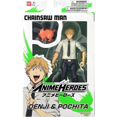 BANDAI NAMCO Entertainment Bandai Anime Heroes Chainsaw Man Denji & Pochita Action 17cm (37027)