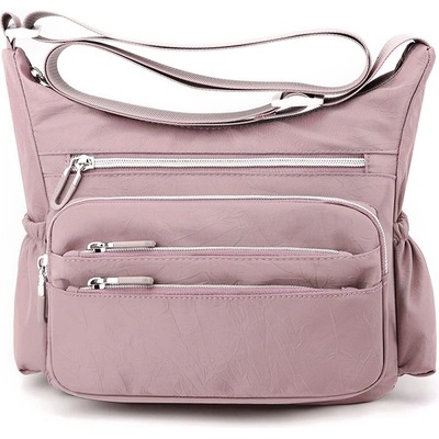 Розова ежедневна чанта от текстил - Nikol