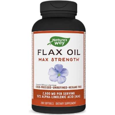 Nature's Way Flax Oil 1300 mg 57% ALA [200 Гел капсули]